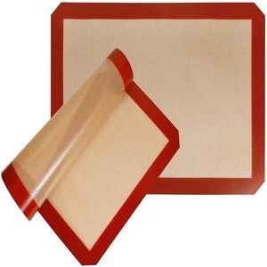 CulinaSwirl Bake Kit two 16.5x11.5 Baking Mats, one 28.5x19.5 Dough Mat, Spatula